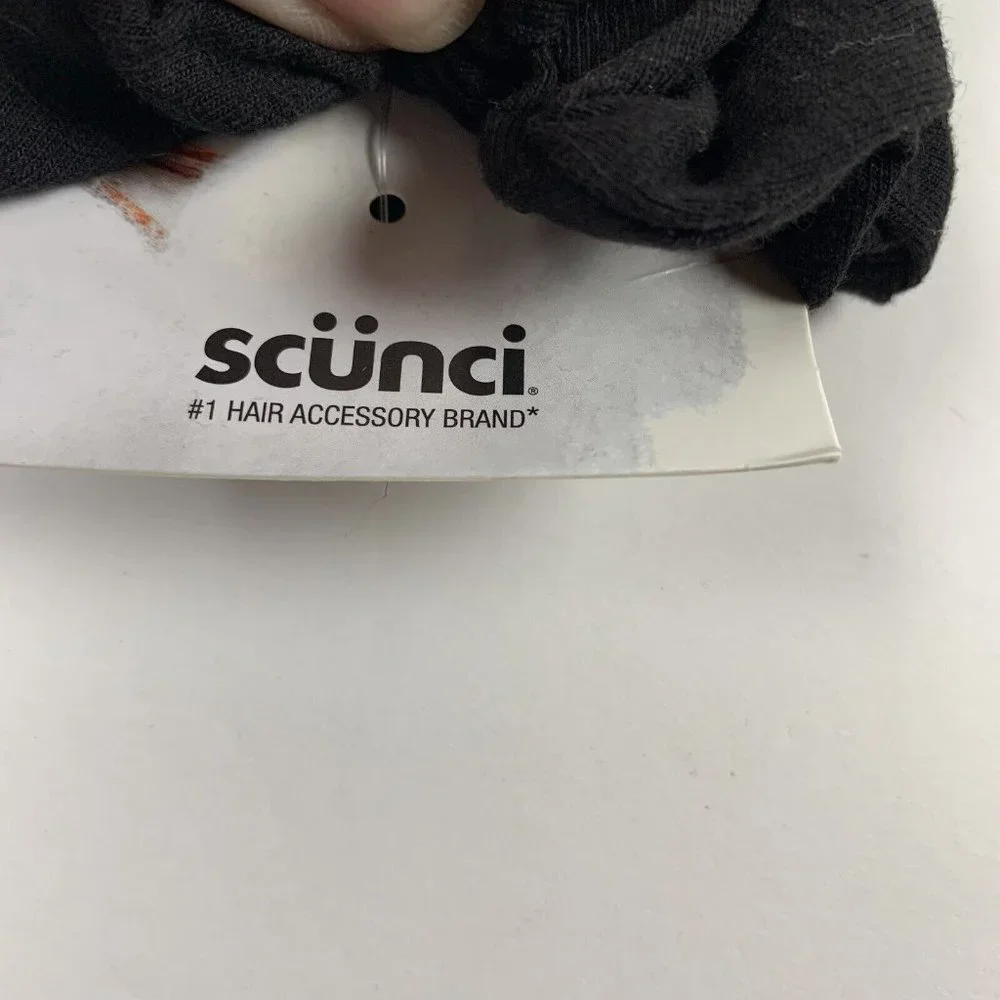 Scunci Hair Scrunchies Band Women's One Size Multicolor‎ Cotton 3 Piece 6187